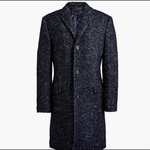 J.Crew Factory Mens Thompson Coat, Navy Tweed (38), Like New Condition